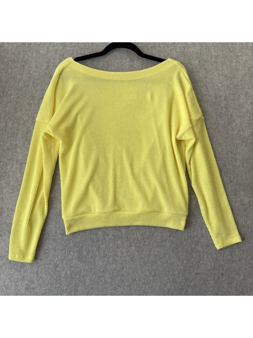 Maeve Anthropologie Easy Pullover Sweater Womens XS Yellow Boat Neck Long Sleeve